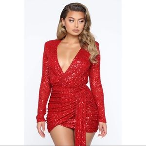 Center Stage Sequin Mini Dress
